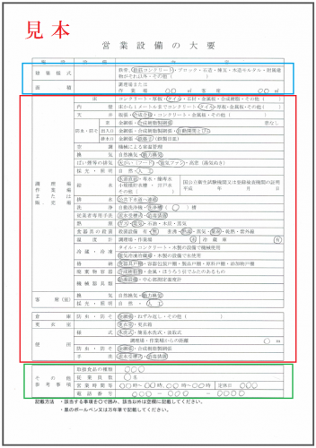 営業設備の大要